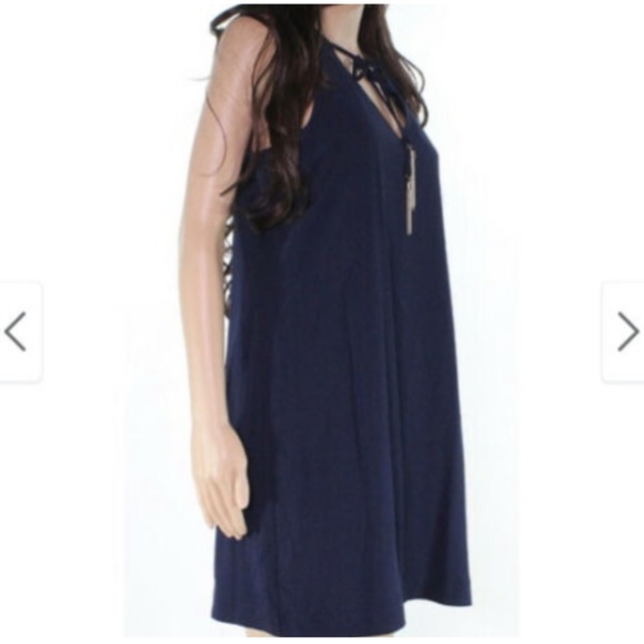 NWT Trina Turk Navy Shift Dress With Pockets - 2 - Picture 2 of 6